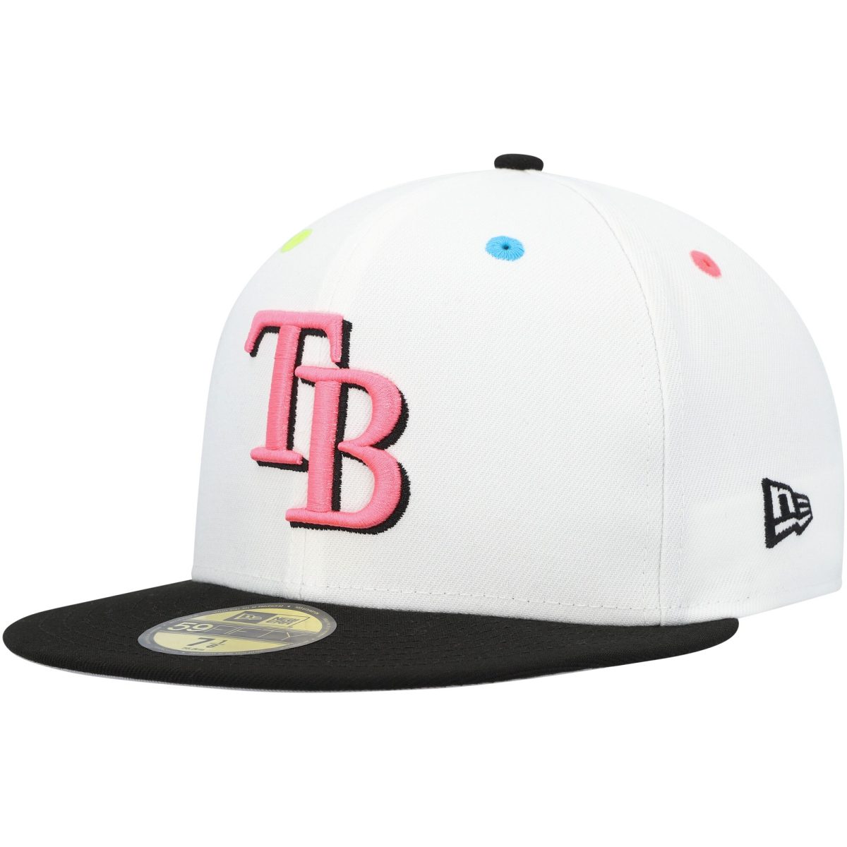 mens tampa bay rays new era white neon eye 59fifty fitted hat Collection | Tampa Bay Rays Proshop - Official Rays Jerseys & Caps