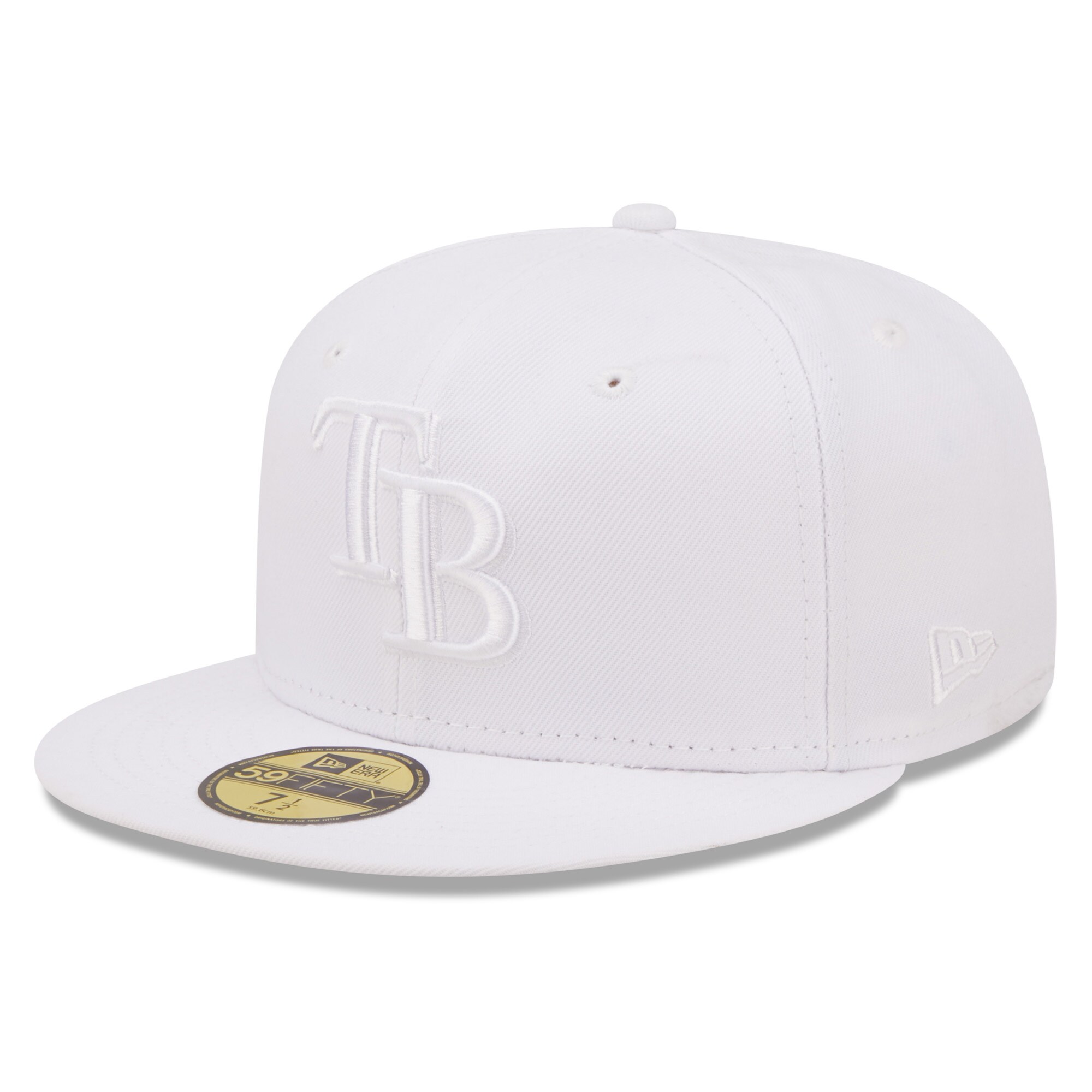 mens tampa bay rays new era white on white 59fifty fitted hat Collection | Tampa Bay Rays Proshop - Official Rays Jerseys & Caps