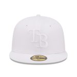 mens tampa bay rays new era white on white 59fifty fitted hat Collection | Tampa Bay Rays Proshop - Official Rays Jerseys & Caps