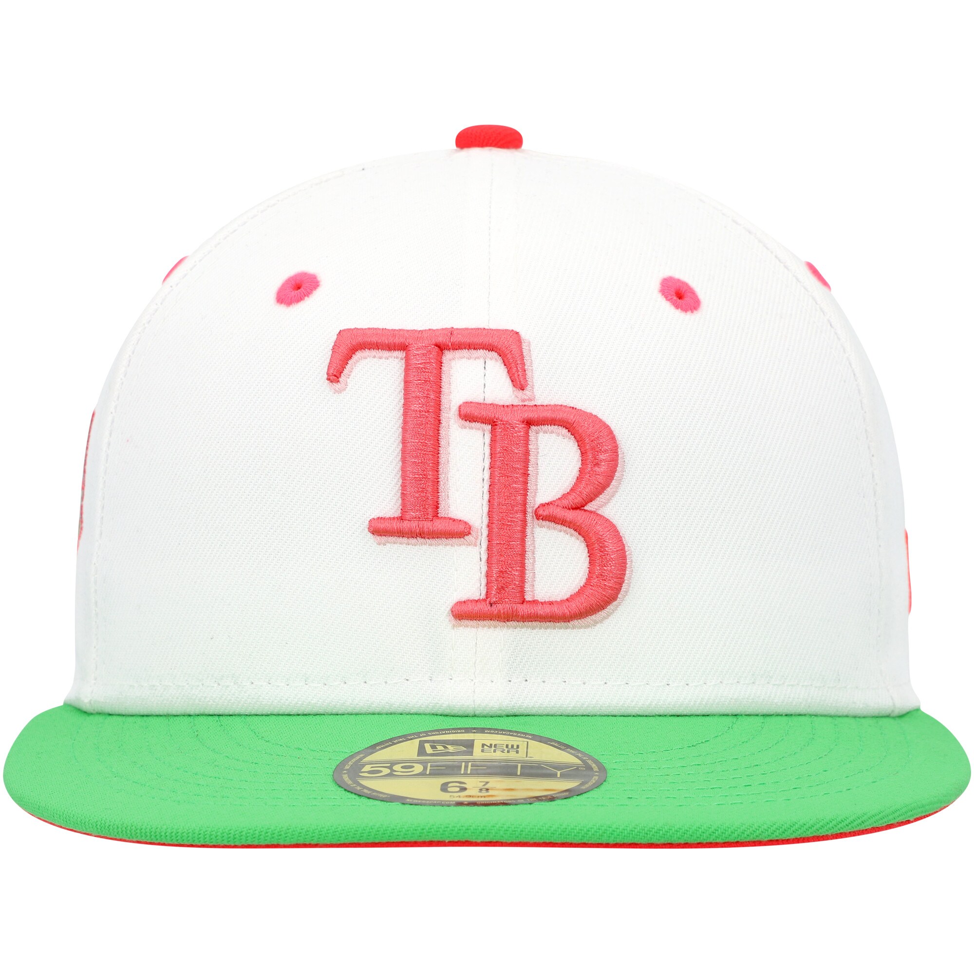 mens tampa bay rays new era whitegreen 20th anniversary watermelon lolli 59fifty fitted hat Collection | Tampa Bay Rays Proshop - Official Rays Jerseys & Caps