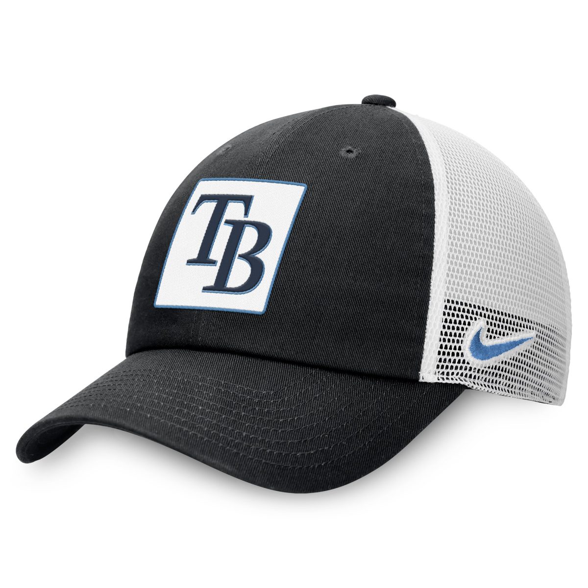 mens tampa bay rays nike black rise adjustable trucker hat Collection | Tampa Bay Rays Proshop - Official Rays Jerseys & Caps