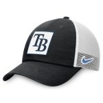 mens tampa bay rays nike black rise adjustable trucker hat Collection | Tampa Bay Rays Proshop - Official Rays Jerseys & Caps