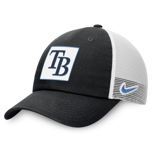 mens tampa bay rays nike black rise adjustable trucker hat Collection | Tampa Bay Rays Proshop - Official Rays Jerseys & Caps