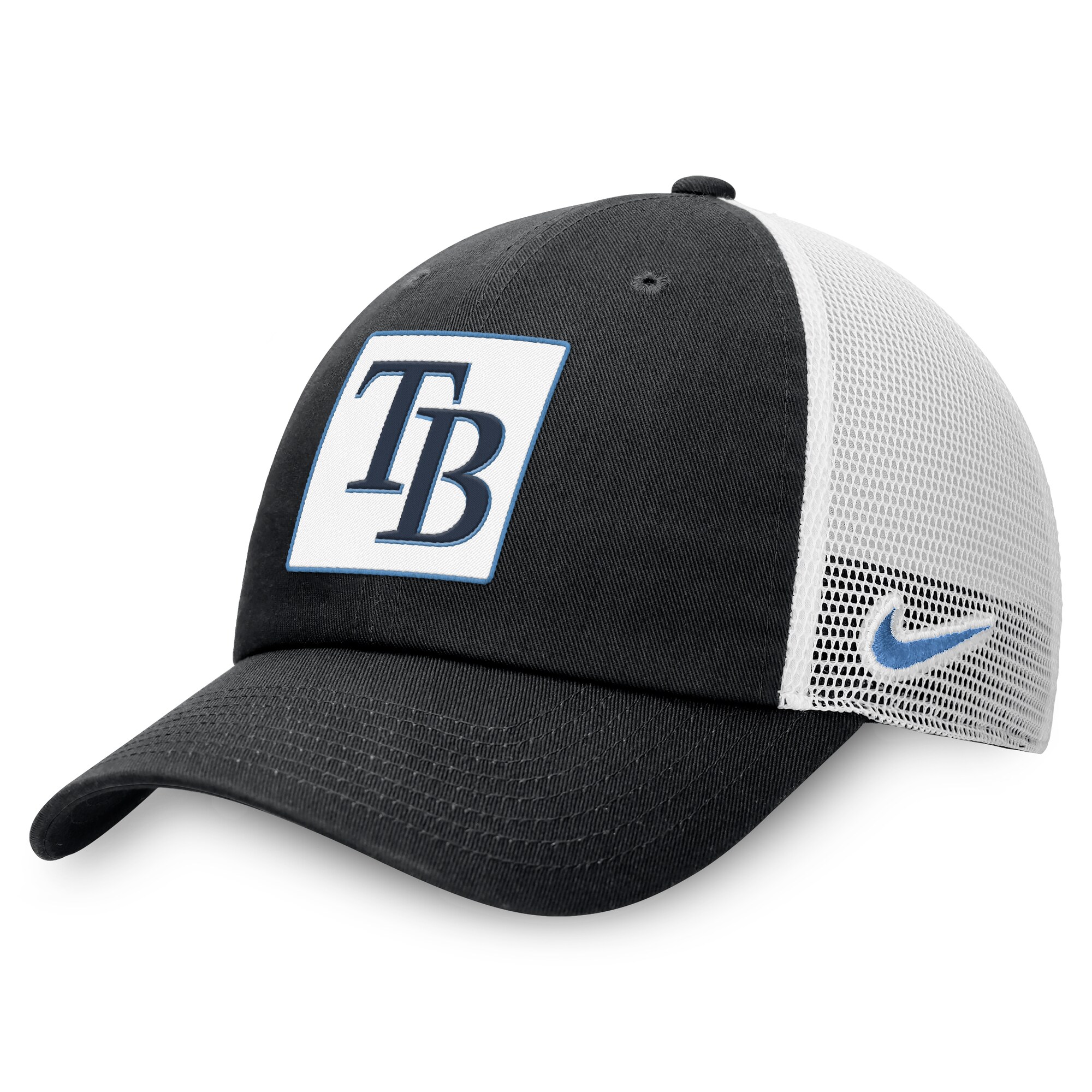 mens tampa bay rays nike black rise adjustable trucker hat Collection | Tampa Bay Rays Proshop - Official Rays Jerseys & Caps