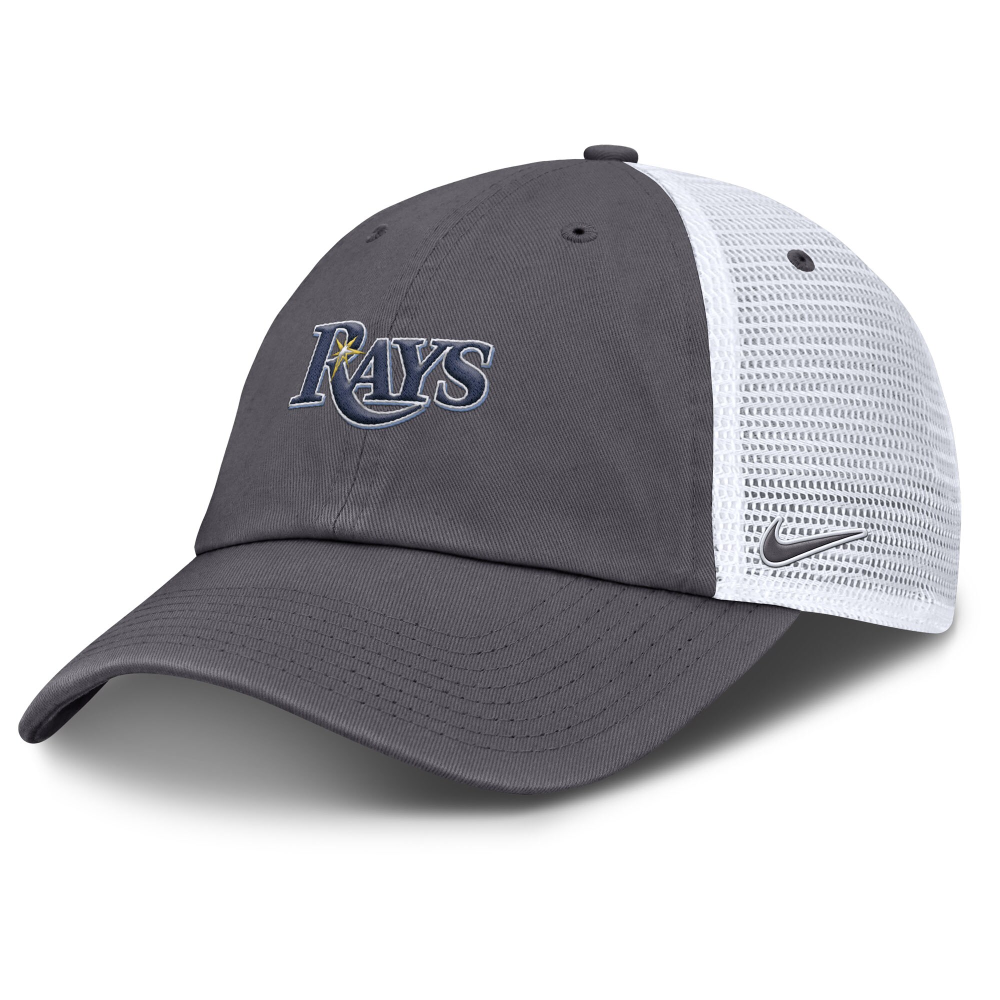 mens tampa bay rays nike gray wordmark club adjustable trucker hat Collection | Tampa Bay Rays Proshop - Official Rays Jerseys & Caps
