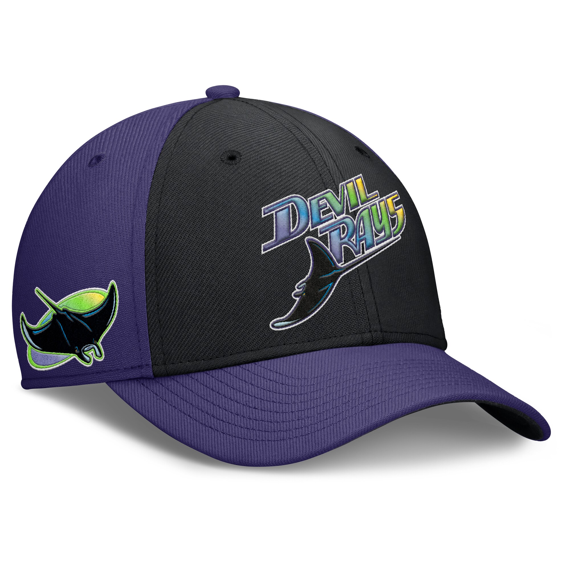 mens tampa bay rays nike purpleblack rise swoosh performance flex hat Collection | Tampa Bay Rays Proshop - Official Rays Jerseys & Caps