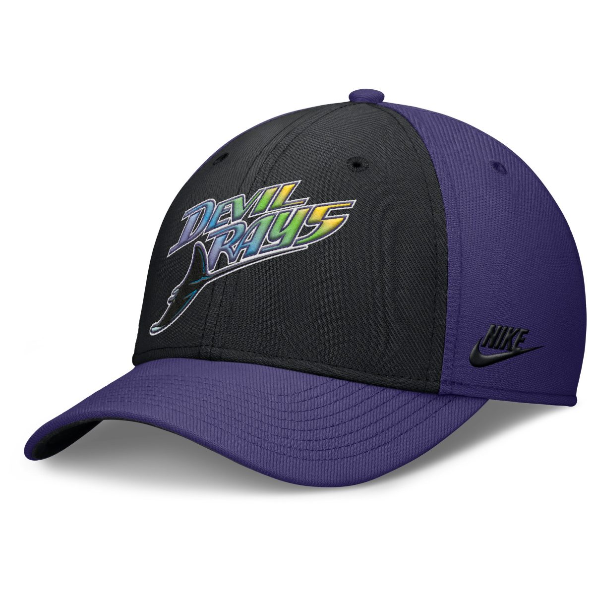 mens tampa bay rays nike purpleblack rise swoosh performance flex hat Collection | Tampa Bay Rays Proshop - Official Rays Jerseys & Caps