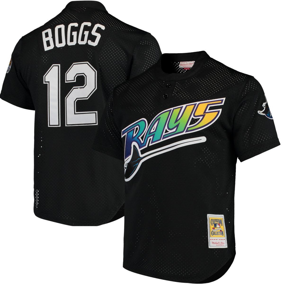 mens tampa bay rays wade boggs mitchell  ness black cooperstown 1991 mesh batting practice jersey Collection | Tampa Bay Rays Proshop - Official Rays Jerseys & Caps