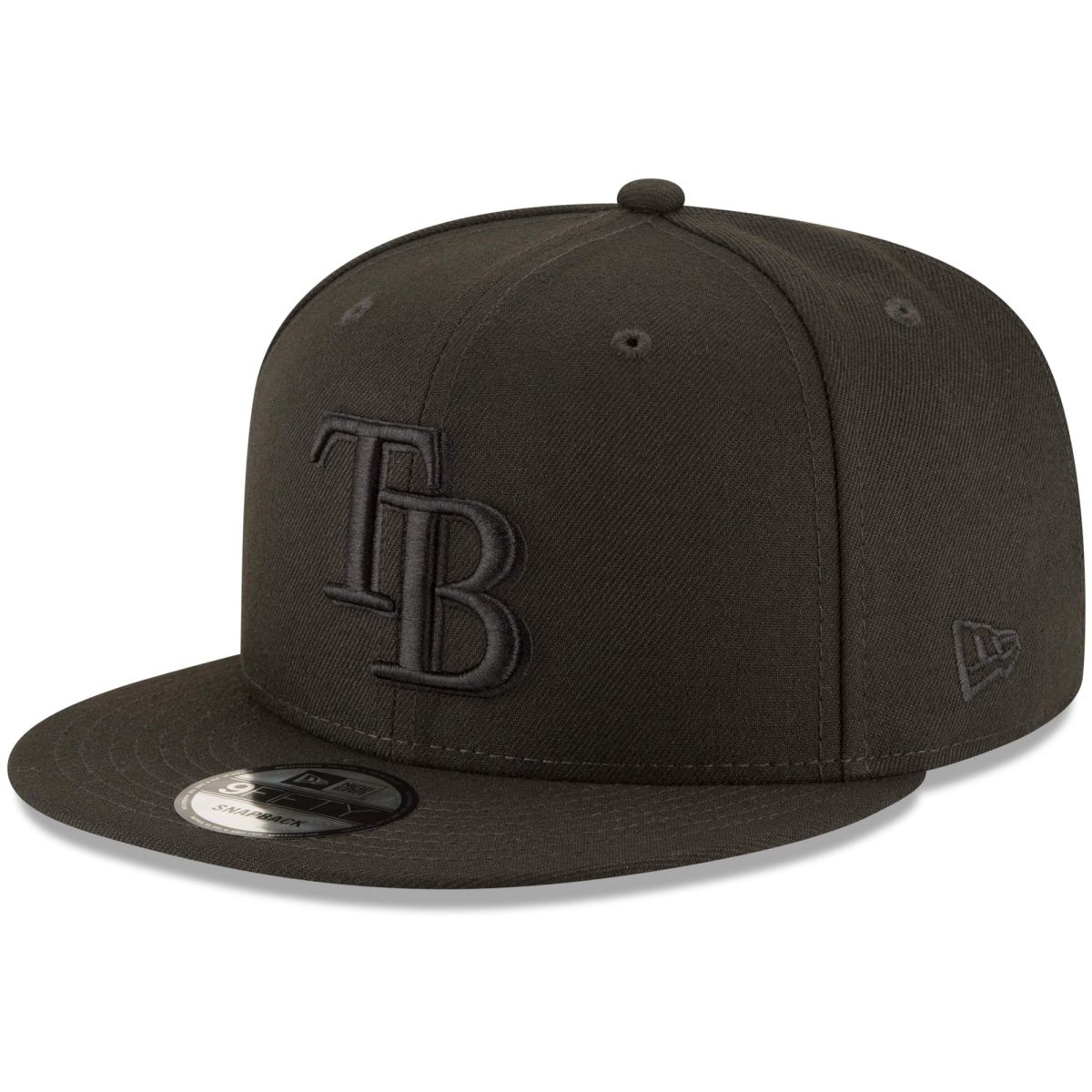 tampa bay rays new era black on black 9fifty team snapback adjustable hat – black Collection | Tampa Bay Rays Proshop - Official Rays Jerseys & Caps