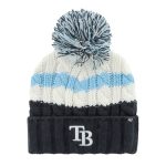 womens tampa bay rays 47 whitenavy ashfield cuffed knit hat with pom Collection | Tampa Bay Rays Proshop - Official Rays Jerseys & Caps