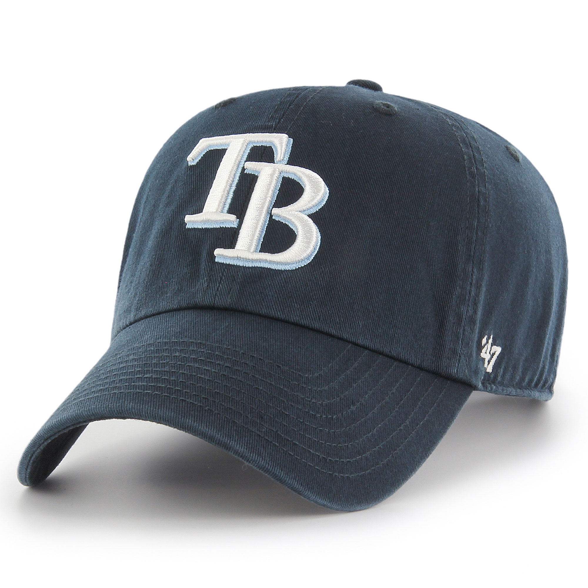 youth tampa bay rays 47 navy team logo clean up adjustable hat Collection | Tampa Bay Rays Proshop - Official Rays Jerseys & Caps