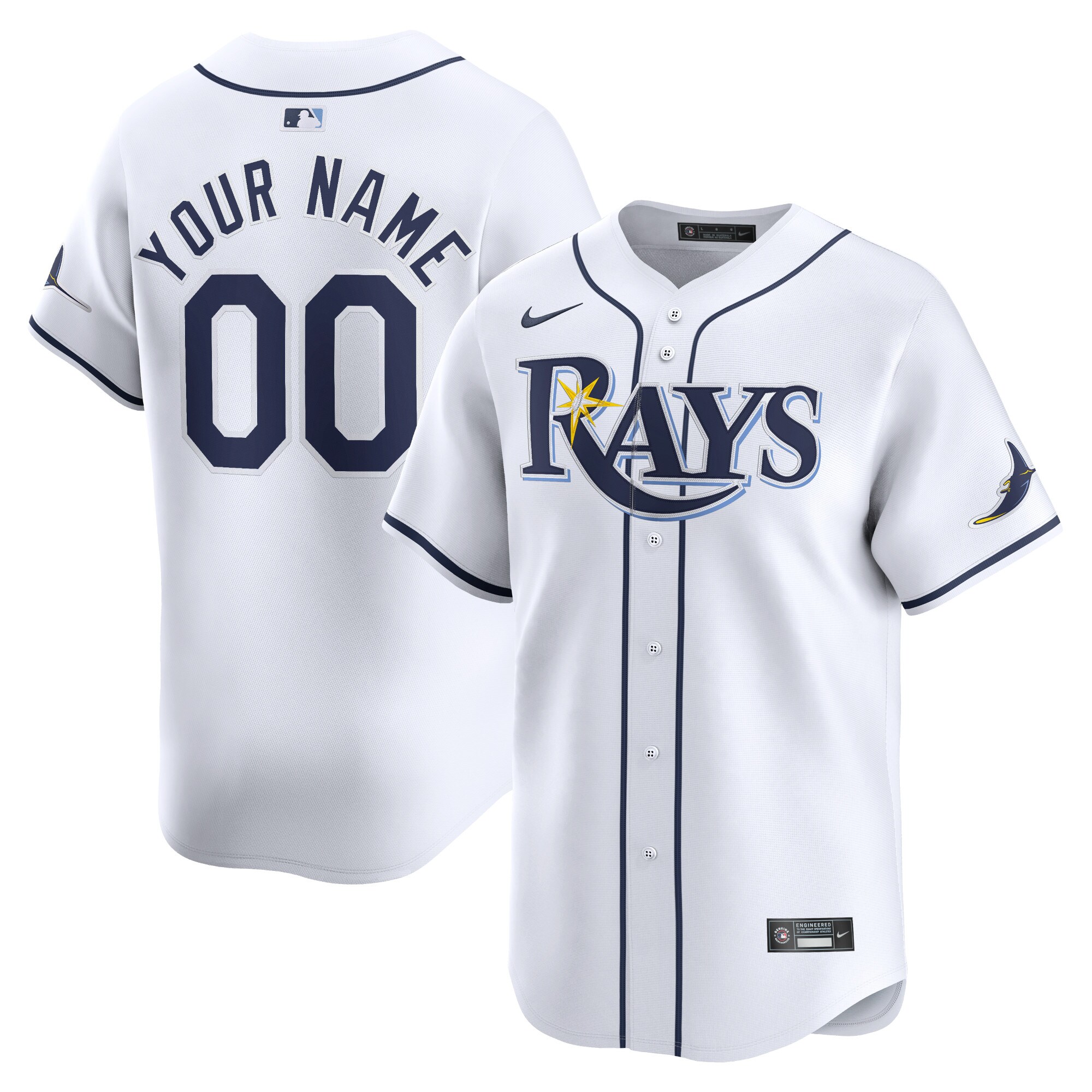 youth tampa bay rays nike white home limited custom jersey Collection | Tampa Bay Rays Proshop - Official Rays Jerseys & Caps